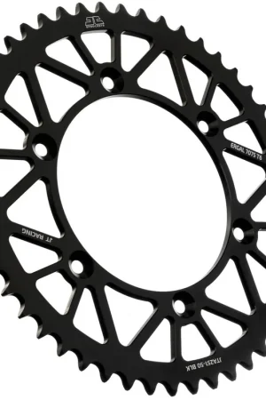JT SPROCKETS - REAR RACELITE ALU 50T BLACK - Sprockets - 520 Bulkbestelling